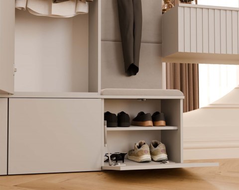 Szafa Garderoba Wieszak Szafka na buty przedpokój Kaszmir beż Goja III 1Sz2W