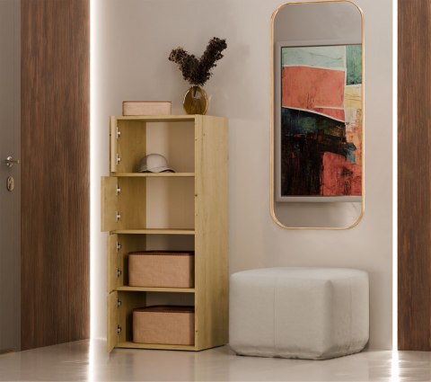 Komoda Szafka 4 Półki Drzwi do salonu Tip-On Artisan LAMA 50x119x40 cm