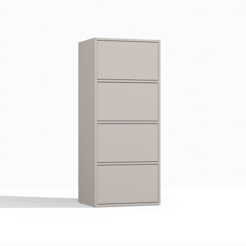 Komoda Szafka 4 Półki Drzwi do salonu Tip-On Kaszmir LAMA 50x119x40 cm