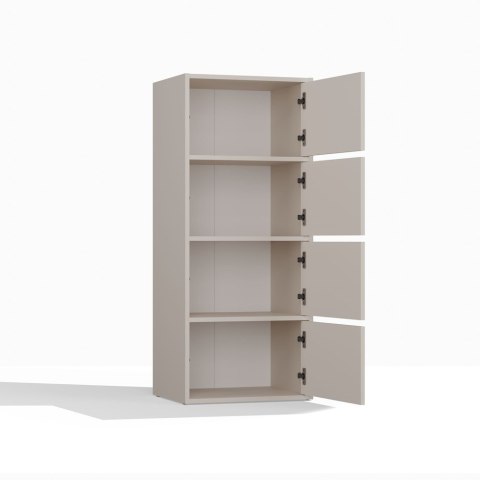 Komoda Szafka 4 Półki Drzwi do salonu Tip-On Kaszmir LAMA 50x119x40 cm