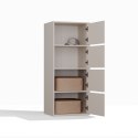 Komoda Szafka 4 Półki Drzwi do salonu Tip-On Kaszmir LAMA 50x119x40 cm