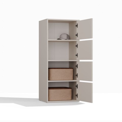 Komoda Szafka 4 Półki Drzwi do salonu Tip-On Kaszmir LAMA 50x119x40 cm