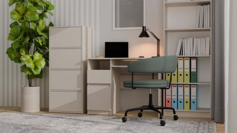 Komoda Szafka 4 Półki Drzwi do salonu Tip-On Kaszmir LAMA 50x119x40 cm