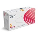 VELO NITRIL ROZM. S Rękawice nitrylowe zabiegowe bezpudrowe, niebieskie, 100 szt.