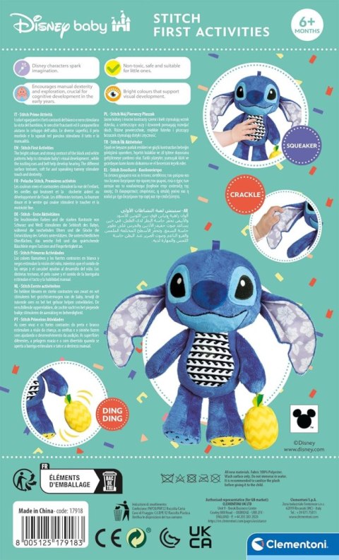 Clementoni baby Stitch Mój pierwszy pluszak 17918