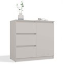 Komoda Szafka z Szufladami Kaszmir do Salonu 80x75x40 3 szuflady Lilia 1D3S