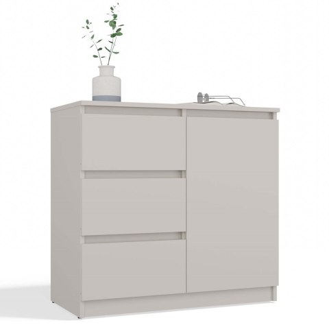 Komoda Szafka z Szufladami Kaszmir do Salonu 80x75x40 3 szuflady Lilia 1D3S