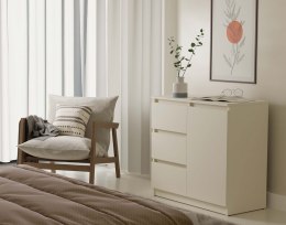 Komoda Szafka z Szufladami Kaszmir do Salonu 80x75x40 3 szuflady Lilia 1D3S