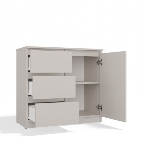 Komoda Szafka z Szufladami Kaszmir do Salonu 80x75x40 3 szuflady Lilia 1D3S