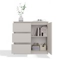 Komoda Szafka z Szufladami Kaszmir do Salonu 80x75x40 3 szuflady Lilia 1D3S