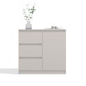 Komoda Szafka z Szufladami Kaszmir do Salonu 80x75x40 3 szuflady Lilia 1D3S