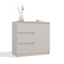 Komoda Szafka z Szufladami Kaszmir do Salonu 80x75x40 3 szuflady Lilia 1D3S