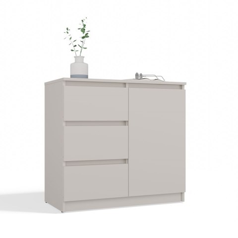 Komoda Szafka z Szufladami Kaszmir do Salonu 80x75x40 3 szuflady Lilia 1D3S