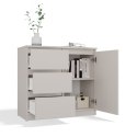 Komoda Szafka z Szufladami Kaszmir do Salonu 80x75x40 3 szuflady Lilia 1D3S