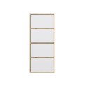 Komoda Szafka 4 Półki Drzwi do salonu Tip-On Artisan Biel LAMA 50x119x40 cm