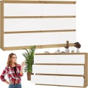 Komoda z szufladami Lilia L6 120 cm Duża Do Salonu Pojemna Artisan Biel