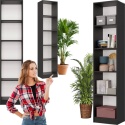 Regał Na Książki Segregatory Półka x5 Biurowy Do Salonu R40CM Czarny