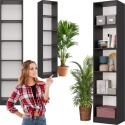 Regał Na Książki Segregatory Półka x5 Biurowy Do Salonu R40CM Antracyt