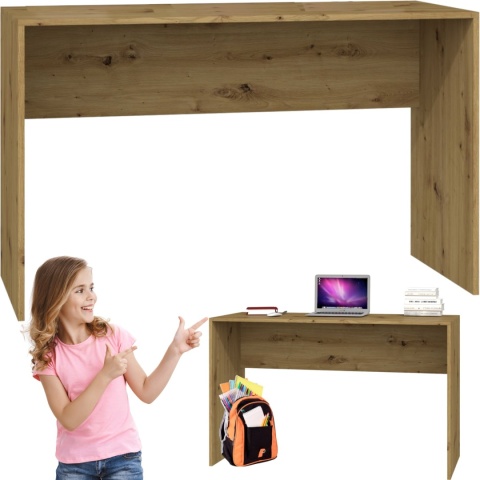 Biurko Komputerowe Szkolne Artisan 120x50 cm Do Nauki Pracy Solidne Vigo
