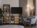 Komoda Szafka z Szufladami 120x75 Do Salonu Antracyt B/F Artisan Lilia 2D3S