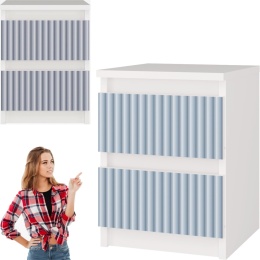 Szafka Nocna Stolik Nocny 2 Szuflady 30 cm Do Sypialni Arte Blue Lilia L2