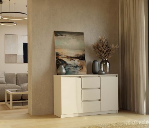 Komoda Szafka z Szufladami 120x75x40 cm Do Salonu Duża Kaszmir Lilia 2D3S