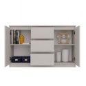Komoda Szafka z Szufladami 120x75x40 cm Do Salonu Duża Kaszmir Lilia 2D3S