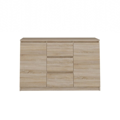 Komoda Szafka z Szufladami 120x75x40 cm Do Salonu Duża Sonoma Lilia 2D3S