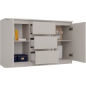 Komoda Szafka z Szufladami 120x75x40 cm Do Salonu Duża Kaszmir Lilia 2D3S