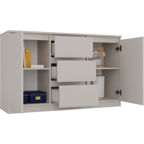 Komoda Szafka z Szufladami 120x75x40 cm Do Salonu Duża Kaszmir Lilia 2D3S