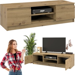 Szafka RTV Komoda Pod Telewizor Stolik Półka Artisan Lilia 120 cm Stojąca