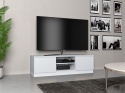 Szafka RTV Biała Komoda Pod Telewizor Stolik Półka Lilia 120 cm Stojąca