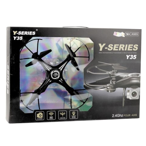 Dron Y-35 Zdalnie Sterowany Lekki Żyroskop Obrót 360° Czarny