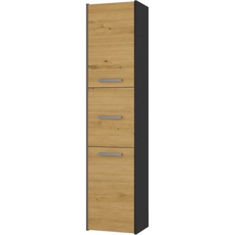 Szafka Łazienkowa Stojąca Słupek Regał Półka PZ 40x170x30 Antracyt Artisan
