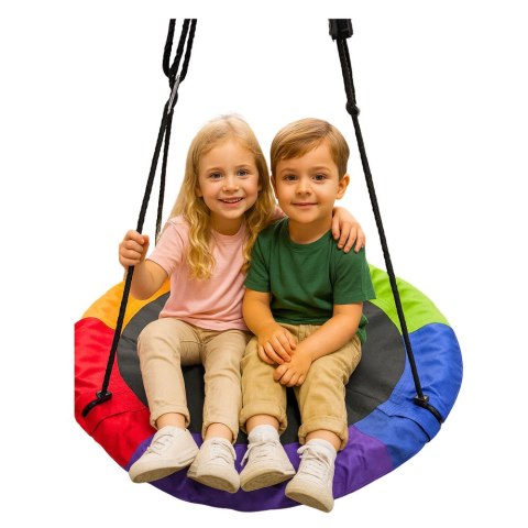 Huśtawka Ogrodowa Bocianie Gniazdo Dla Dzieci Kolorowa 100cm
