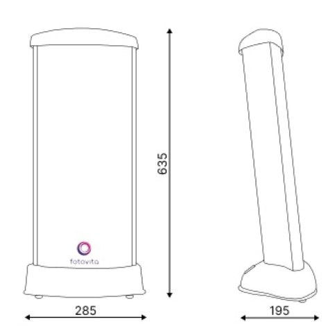 LAMPA ANTYDEPRESYJNA TERAPIA ŚWIATŁEM FOTOVITA FV-10M ŚREDNIA FOTOVITA