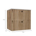 Szafka Pod Umywalkę Wisząca Evoke 2 Szuflady 60 cm Ryflowana Deko +Umywalka