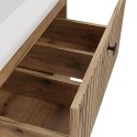 Szafka Pod Umywalkę Wisząca Evoke 2 Szuflady 60 cm Ryflowana Deko +Umywalka