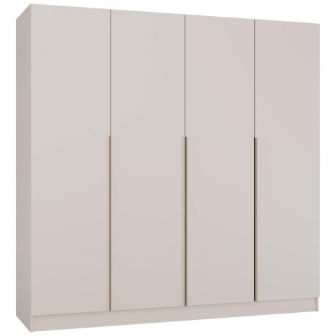 Szafa Garderoba 4 Drzwi 200 cm 12 Półek Do Sypialni Salonu Orsa Kaszmir Beż