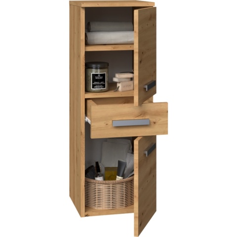 Szafka Łazienkowa Stojąca Słupek 85 cm Regał Lena S2D Szuflada Artisan