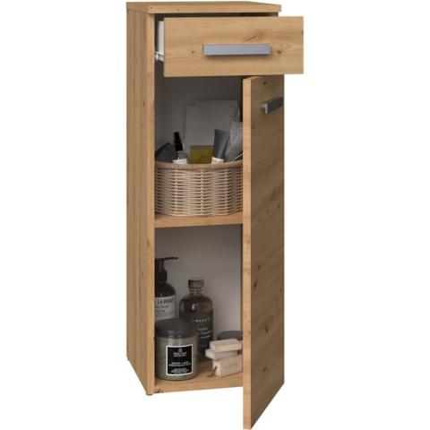 Szafka Łazienkowa Stojąca Słupek 85 cm Regał Lena S1D Szuflada Artisan
