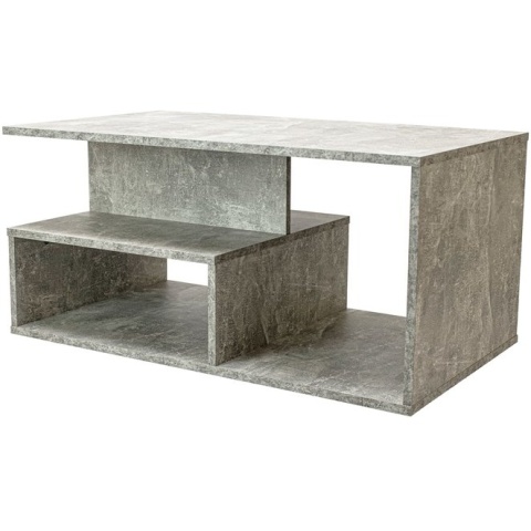 Stolik Kawowy Ława Do Salonu z Półką 90x51x43 Nowoczesny Beton Kansas