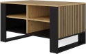 Stolik Kawowy Ława Do Salonu Półka 90x58x50 Artisan Czarny Montana 3BP Ryfl