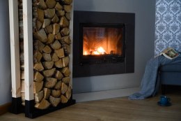 STOJAK NA DREWNO METALOWY 60CM. DREWNIANE SŁUPKI